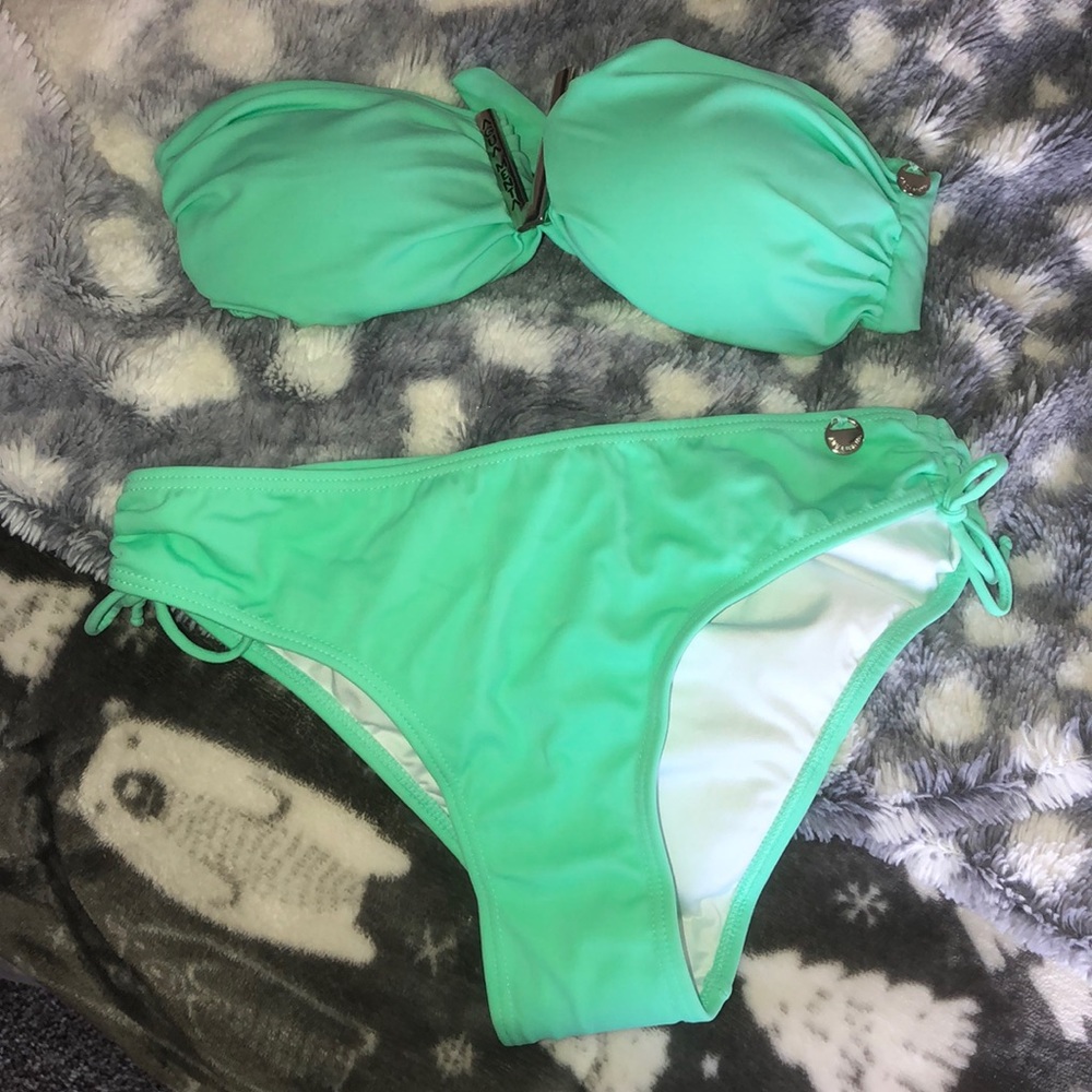 Teal bathing suit